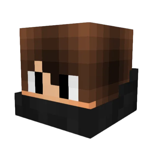 Znief Minecraft avatar head, 3D render