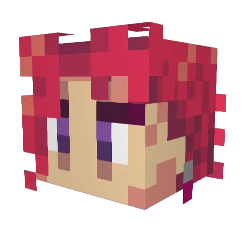 ZnistuS Minecraft avatar head, 3D render