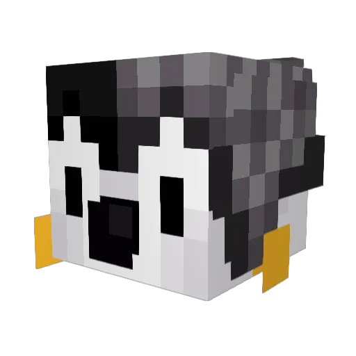 Znix_Real Minecraft avatar head, 3D render