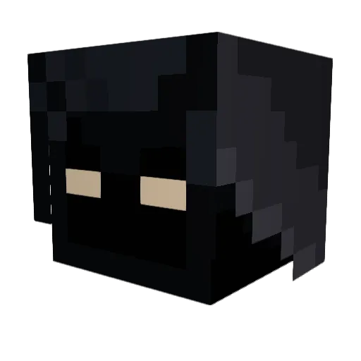 Znixc Minecraft avatar head, 3D render