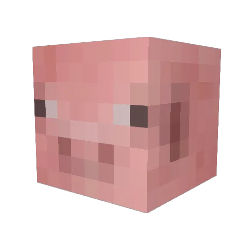 Znufflez Minecraft avatar head, 3D render