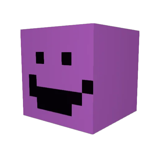 Znyak Minecraft avatar head, 3D render