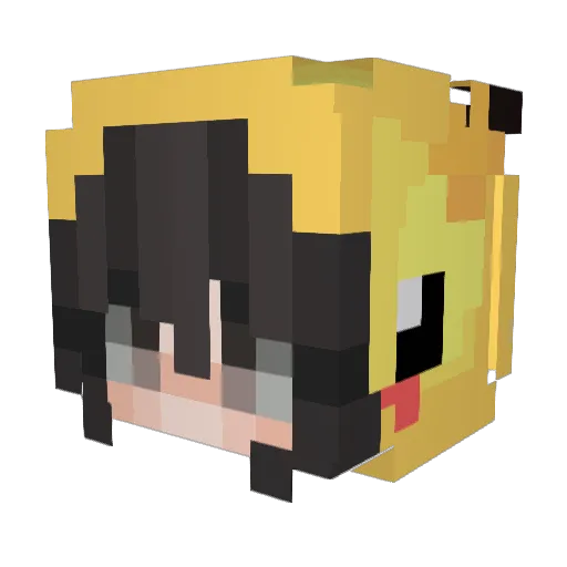 Znyzjv Minecraft avatar head, 3D render