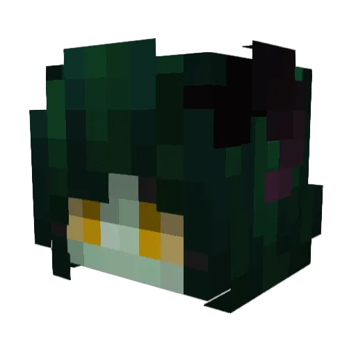 ZoCloud Minecraft avatar head, 3D render