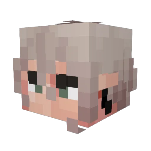 ZoMbIk22 Minecraft avatar head, 3D render