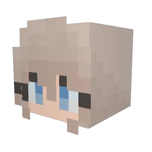 ZoZoZo13 Minecraft avatar head, 3D render