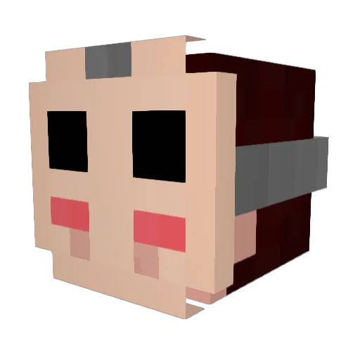 ZoarConnor Minecraft avatar head, 3D render
