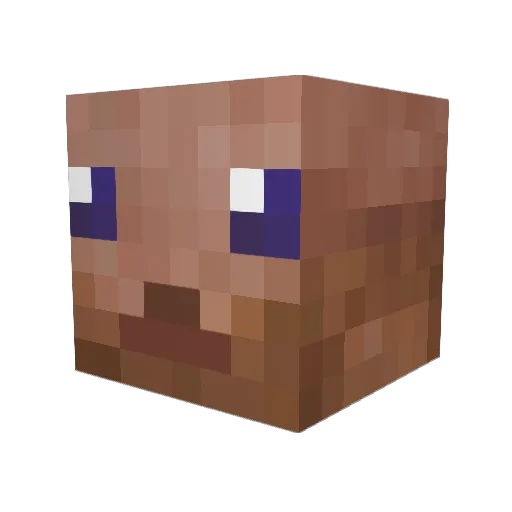 Zoarcoar Minecraft avatar head, 3D render