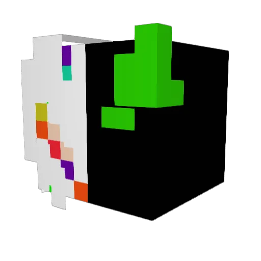 ZoarialBubble30 Minecraft avatar head, 3D render