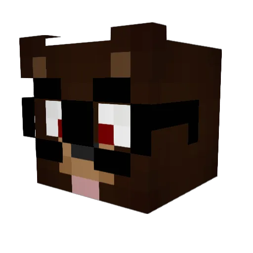 Zobex125 Minecraft avatar head, 3D render