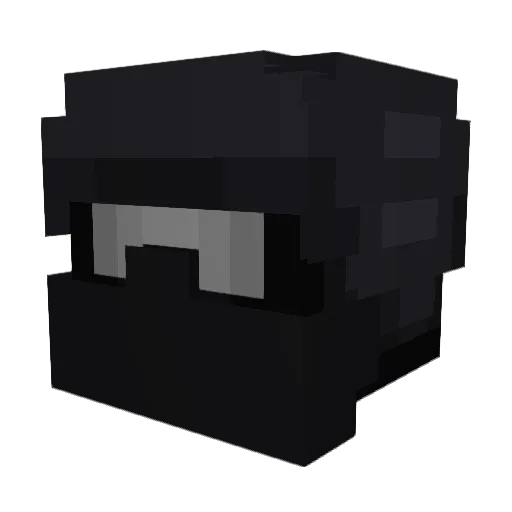 Zoblax Minecraft avatar head, 3D render