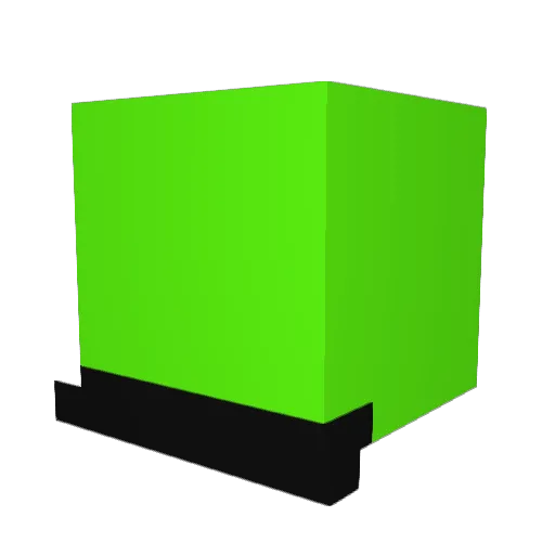 ZoboCake Minecraft avatar head, 3D render