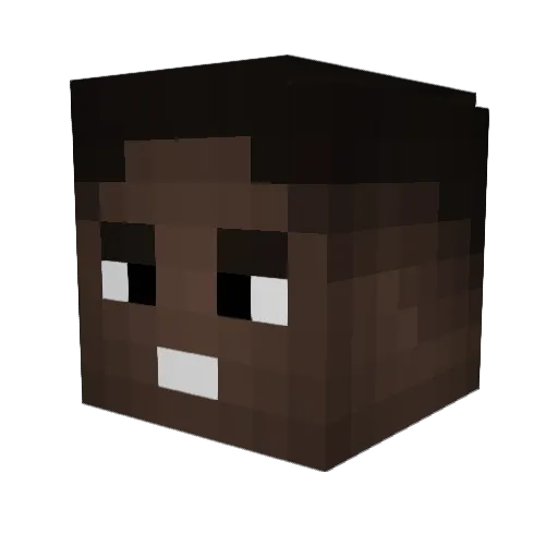 Zocker13 Minecraft avatar head, 3D render