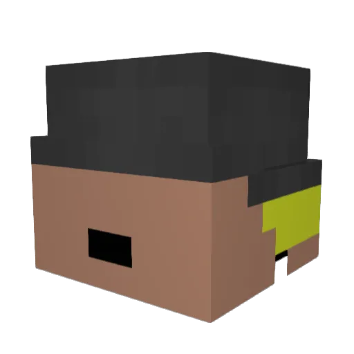 ZockerVaper Minecraft avatar head, 3D render