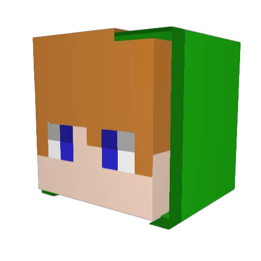 Zocker_2005 Minecraft avatar head, 3D render