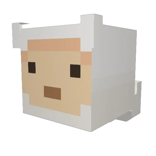 Zocki85 Minecraft avatar head, 3D render