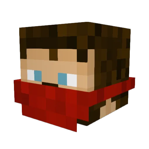 ZockisLPs Minecraft avatar head, 3D render