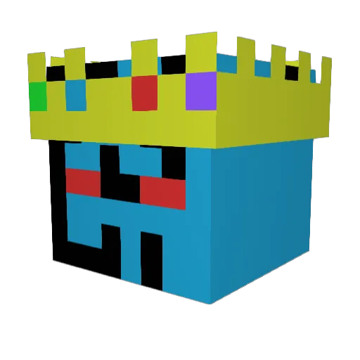 Zockking2701 Minecraft avatar head, 3D render