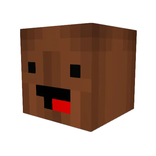 ZoddaX Minecraft avatar head, 3D render