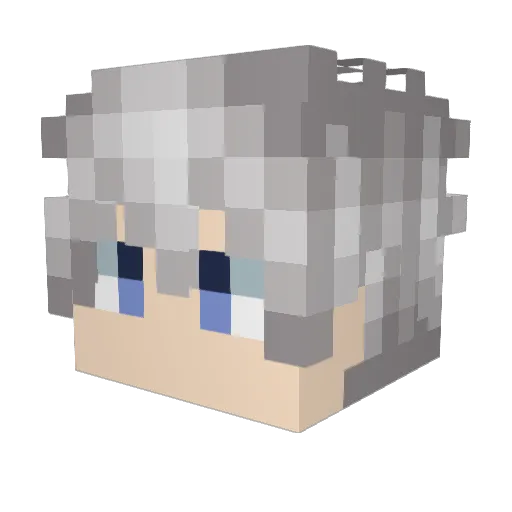 Zoddzin Minecraft avatar head, 3D render