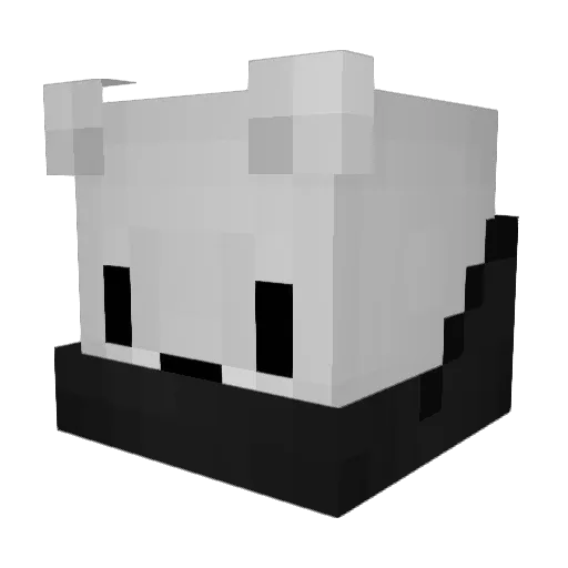 Zodertox Minecraft avatar head, 3D render