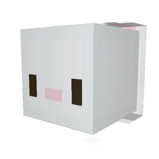Zodiac313 Minecraft avatar head, 3D render