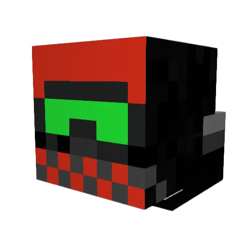 Zodiac5533 Minecraft avatar head, 3D render