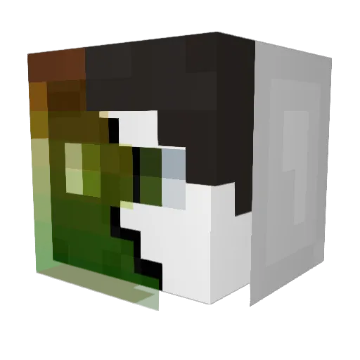 ZodiacAV Minecraft avatar head, 3D render