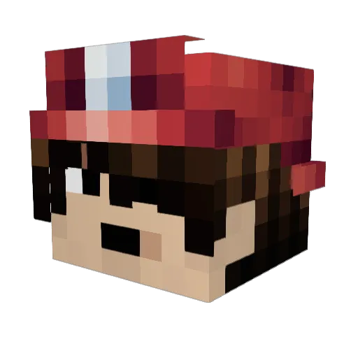 ZodiacLeManiac Minecraft avatar head, 3D render