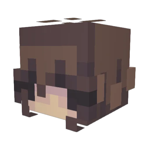 ZodiakVEVO Minecraft avatar head, 3D render