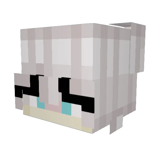 ZodiaxVT Minecraft avatar head, 3D render