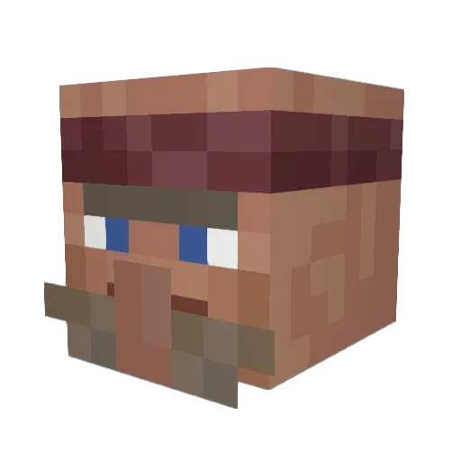 Zoduz Minecraft avatar head, 3D render