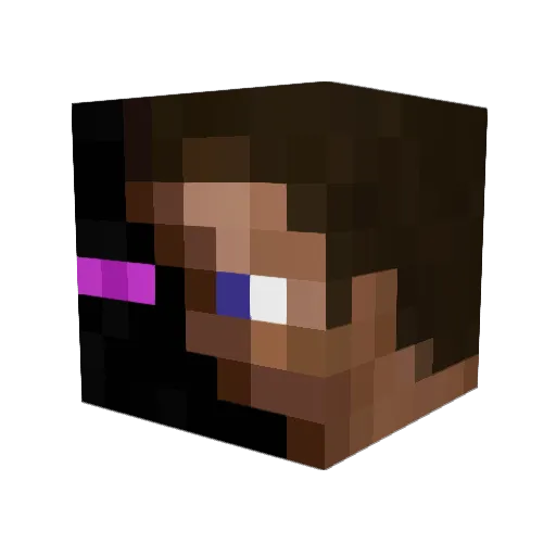Zody Minecraft avatar head, 3D render