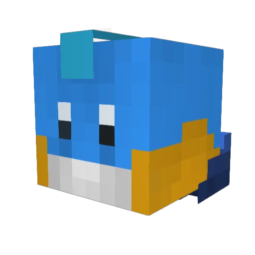 ZoeBrony Minecraft avatar head, 3D render