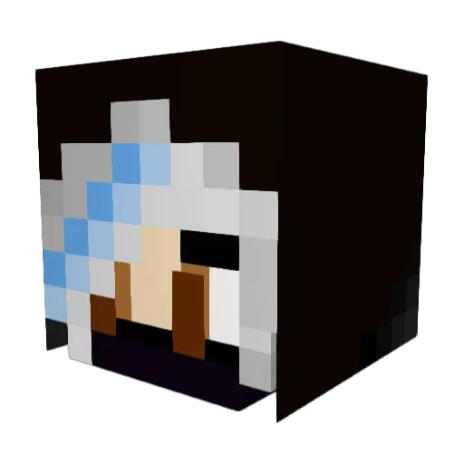 ZoeJum Minecraft avatar head, 3D render