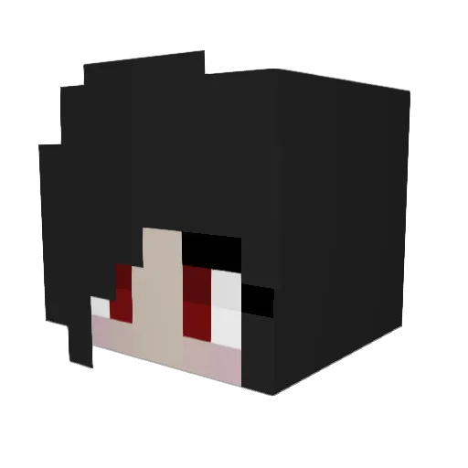 ZoeRad Minecraft avatar head, 3D render