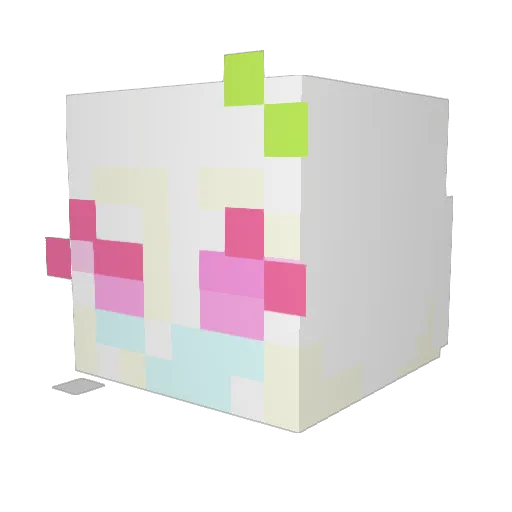 ZoeSorry Minecraft avatar head, 3D render