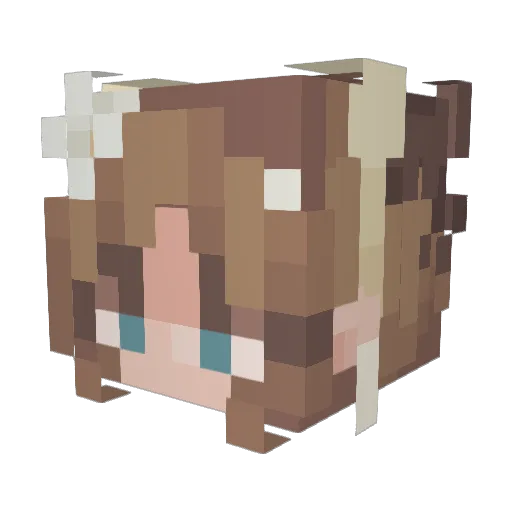 Zoe_417 Minecraft avatar head, 3D render
