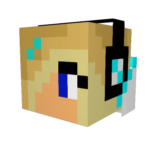 Zoe_Emily Minecraft avatar head, 3D render