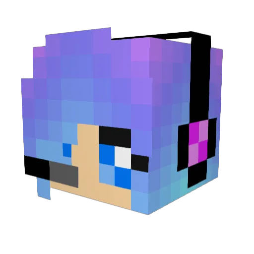 Zoe_dawn Minecraft avatar head, 3D render