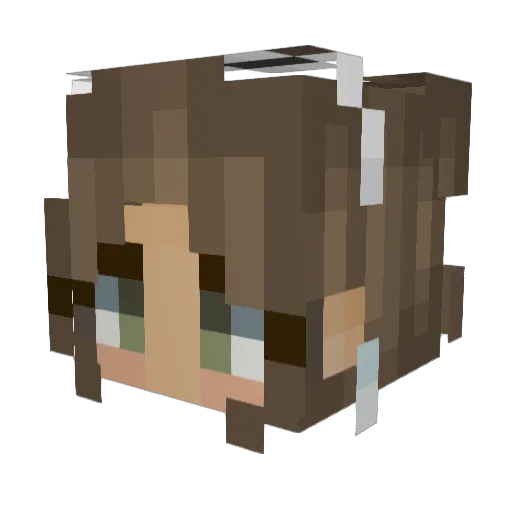 Zoe_v_ Minecraft avatar head, 3D render