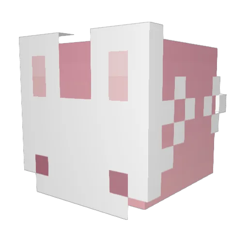 Zoehase26 Minecraft avatar head, 3D render