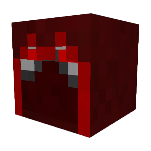 Zoetic Minecraft avatar head, 3D render