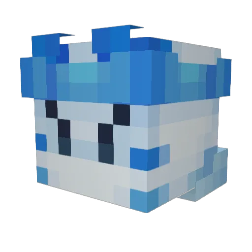 ZoeyLL14 Minecraft avatar head, 3D render