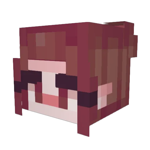 ZoeyVanWinkle Minecraft avatar head, 3D render