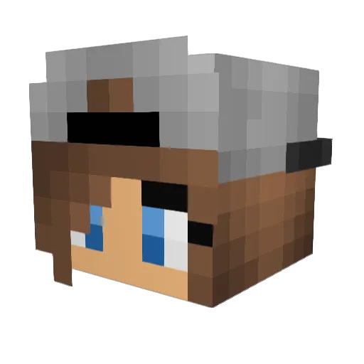 Zoeydaisy Minecraft avatar head, 3D render