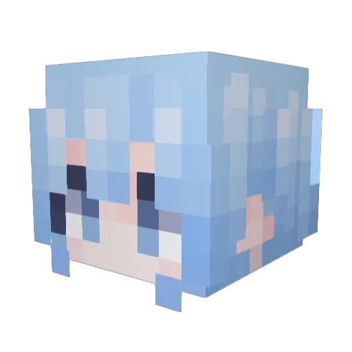 Zoffy123 Minecraft avatar head, 3D render