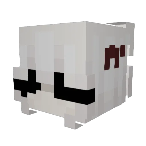 Zofwk Minecraft avatar head, 3D render