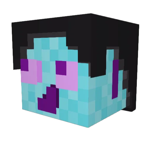 Zog_Daddy Minecraft avatar head, 3D render