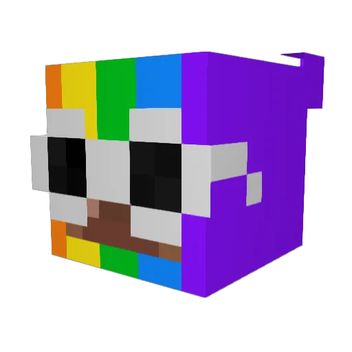 Zohan55 Minecraft avatar head, 3D render